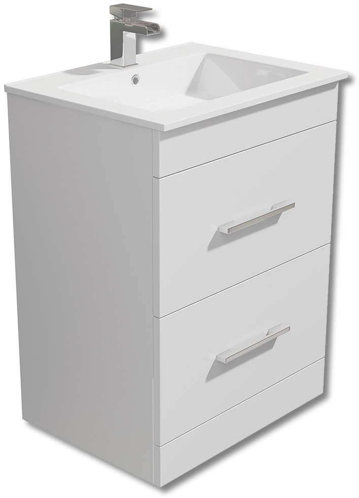 SY-BCB204 600mm Vanity Unit - White & SY-BCB204 600mm Vanity Unit - White &
SY-TOP202 600mm Vanity Unit Top